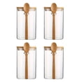 thumbnail image 1 of Organizador de tarros de especias de vidrio, cajón para granos de café, utensilios de cocina, tapa hermética, recipiente para condimentos 4 piezas, 1 of 8