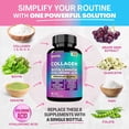 thumbnail image 3 of Multi Collagen Peptides Type I II III V X Capsules with Biotin Keratin Hyaluronic Acid, 14-in-1 Anti Aging Support for Hair Skin Nails & Joint Health, 90 Vegan Capsules with Vitamin C Zinc MSM, 3 of 6