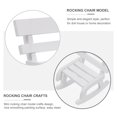 thumbnail image 2 of Mini Rocking Chair House Wooden Chairs Outdoor, 2 of 6