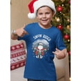thumbnail image 2 of Snow Rider Santa T-Shirt Juniors -Smartprints Designs,  Large, 2 of 4