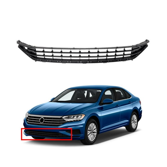 Front Bumper Lower Air Intake Grille Black For 2019 2020 Volkswagen Jetta
