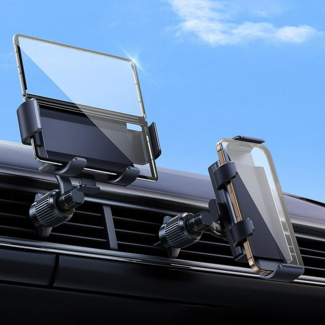Soporte de coche para Samsung Galaxy Z d 7, 6, 5, 4, 3, 2, accorios, soporte para teléfono de ventilación de coche diseñado para pantallas plegabl, ajuste de 360° con operación con una