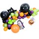 thumbnail image 1 of Juego de globos de látex negro y morado, 50 unidades, para Halloween, 1 of 4