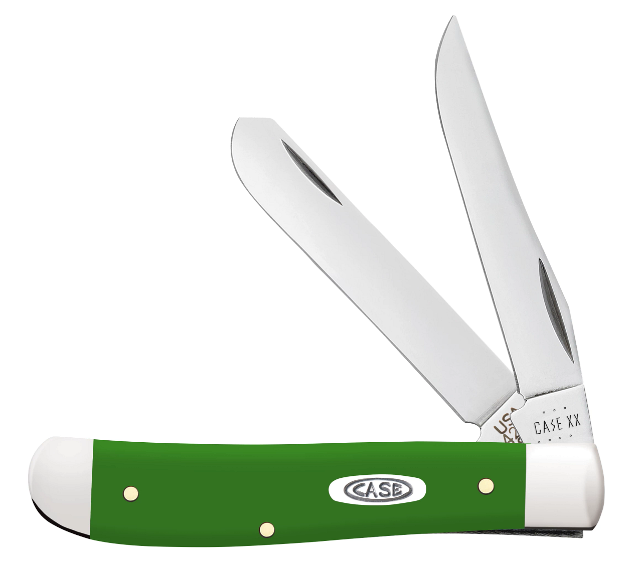 Case xx Knives Green Synthetic Mini Trapper Stainless 53391 Pocket
