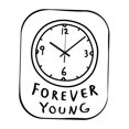 thumbnail image 4 of Reloj de pared acrílico con números de grafiti sencillos para pared, comedor interior estilo C, 4 of 9
