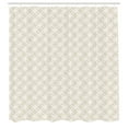 thumbnail image 3 of Ambesonne Neutral Color Shower Curtain, Graphic Knotted, 69"Wx75"L, Grey Yellow and Eggshell, 3 of 5