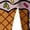 Brown, variant on Men’s Ice Cream Print Swim Trunks, Quick Dry Loose Fit Board Shorts with Drawstring for Beach & Casual Summer Wear Purple M