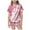 Pink, variant on Tween Satin Pajamas For Boy Love Kids Button Down Pajamas Set Pjs Sleepwear Outfits Girls Silky Pajamas Size 12-13 Years
