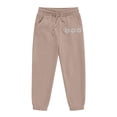 thumbnail image 4 of Ymyiu Girl Clothes Girls 2 Piece Outfit Fall Long Sleeve Sweatshirt and Jogger Pants with Pockets Kids Tracksuit Sweatsuit Set Size 9-10 Years(Coffee, 9-10 Years), 4 of 6