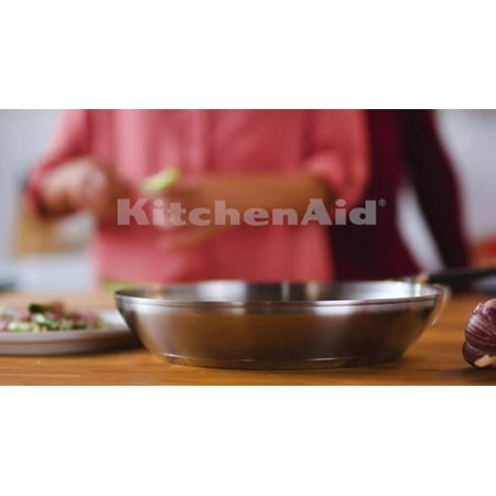 

KitchenAid Stainless Steel Cookware Set 10-Piece Brushed Stainless Steel