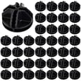 thumbnail image 1 of 40pcs Plastic Connectors Black Storage Cube Grid Cube Connectors Fitting Portable Plastic Storage Unit for Storage Cubes Shelving Modular Cabinet, 1 of 5