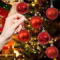 thumbnail image 4 of WJSXC Christmas Balls, 12Pcs 2.36 Inch Red Christmas Balls Hanging Ornaments Shatterproof Delicate Baubles Set, for Home Holiday Party Xmas Tree Decoration Gifts, 4 of 10