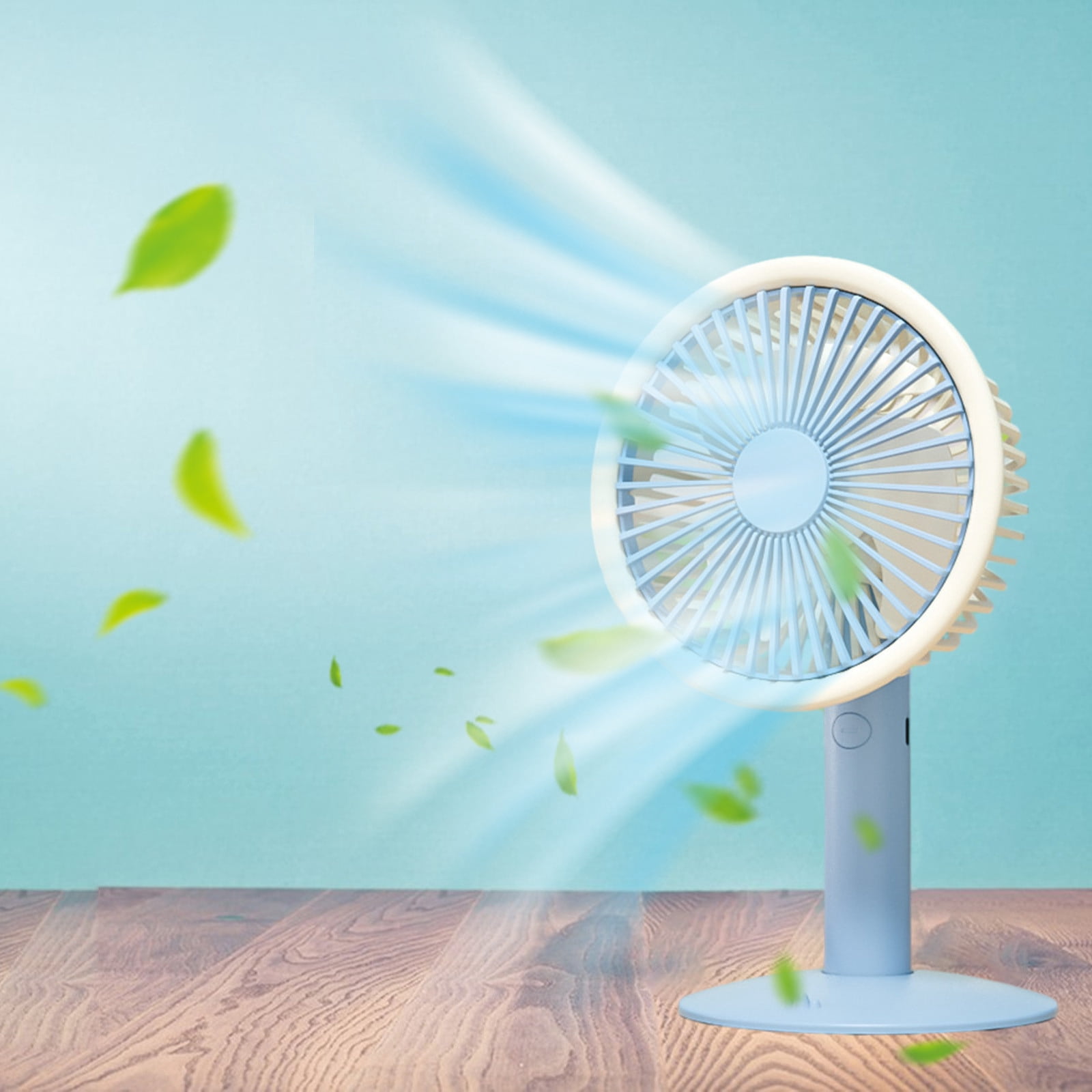 RuiHua Rechargeable Battery Operated Floor Fan, 16 inch Yellow Industrial High Velocity Drum Fan, Shop Fan for Camping Gym