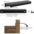 thumbnail image 2 of NOGIS 10 Pack Black Edge Finger Pulls for Cabinets 6" Kitchen Cabinet Pulls Handles Drawer Pulls Modern Aluminum Concealed Tab Pulls for Closet Door, 2 of 7