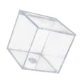 thumbnail image 2 of Acrylic Clear Box with Lids Transparent Gift Box Square cube Beads for home Wedding 10cm, 2 of 8