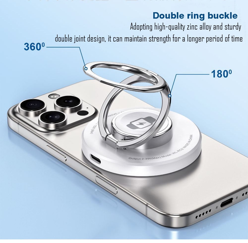 Suitable for MagSafe 3-in-1 wireless charger Apple 16/15 ProMax magnetic 14 watch iWatch,White,15w,1 pair