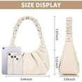 thumbnail image 2 of LHSHID Shoulder Handbag for Women Fashion Ruched Shoulder Hand Purse Sofii Clutch Hobo Bag Trendy Purse for Lady, 2 of 9