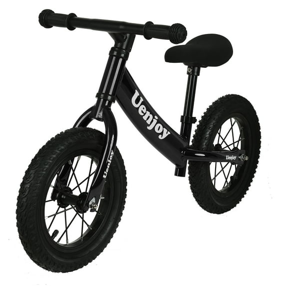 Uenjoy Balance Bike No Pedal Bicycle for 2-6 Years Old, Starter Toddler Training Bike with Air-Filled Rubber Tire,Rear Suspension Shock Absorber, Lightweight Frame