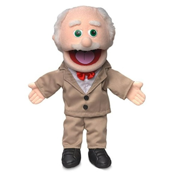 Marioneta de mano Silly Puppets Peach Grandfather, 14 pulgadas de alto