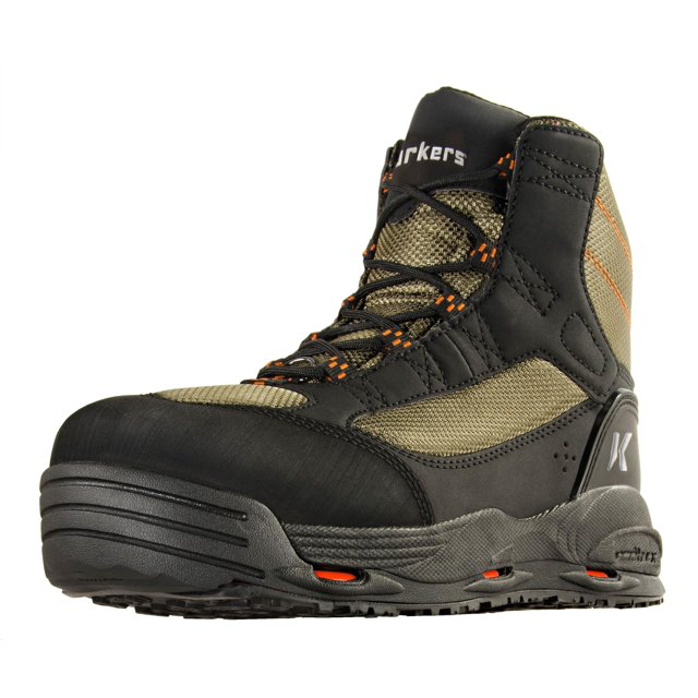 Botas de vadeo Korkers unisex con hierbas secas y negras, talla 11