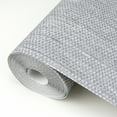 thumbnail image 5 of Advantage Cahaya Silver Woven Unpasted Expanded Vinyl On Non Woven Wallpaper, 21-in by 33-ft, 57.8 sq. ft., 5 of 5