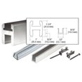 thumbnail image 2 of CRL SQH980A Satin Anodized Flat/Flat Profile Deluxe Shower Door Header Kit - 95", 2 of 10