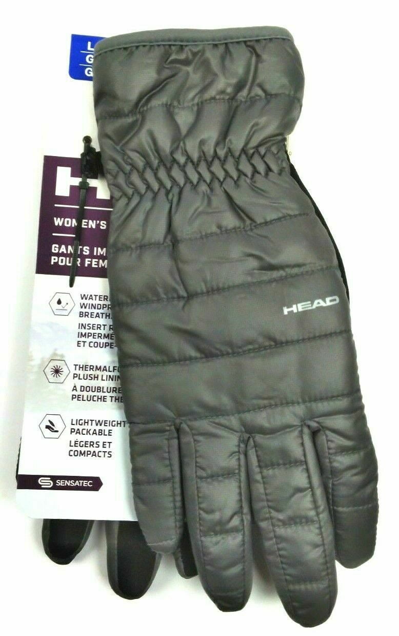 Head Womens Waterproof Hybrid Gloves (Gray, Medium)