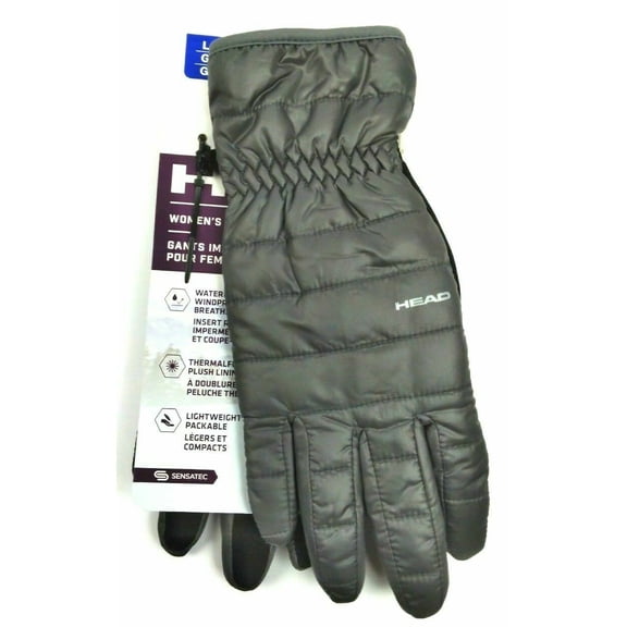 Head Womens Waterproof Hybrid Gloves (Gray, Medium)