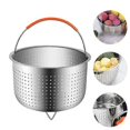 thumbnail image 1 of Small Stainless Steel Steaming Basket, Anti-Scalding, Multifunctional Fruit Cleaner, 1 of 4