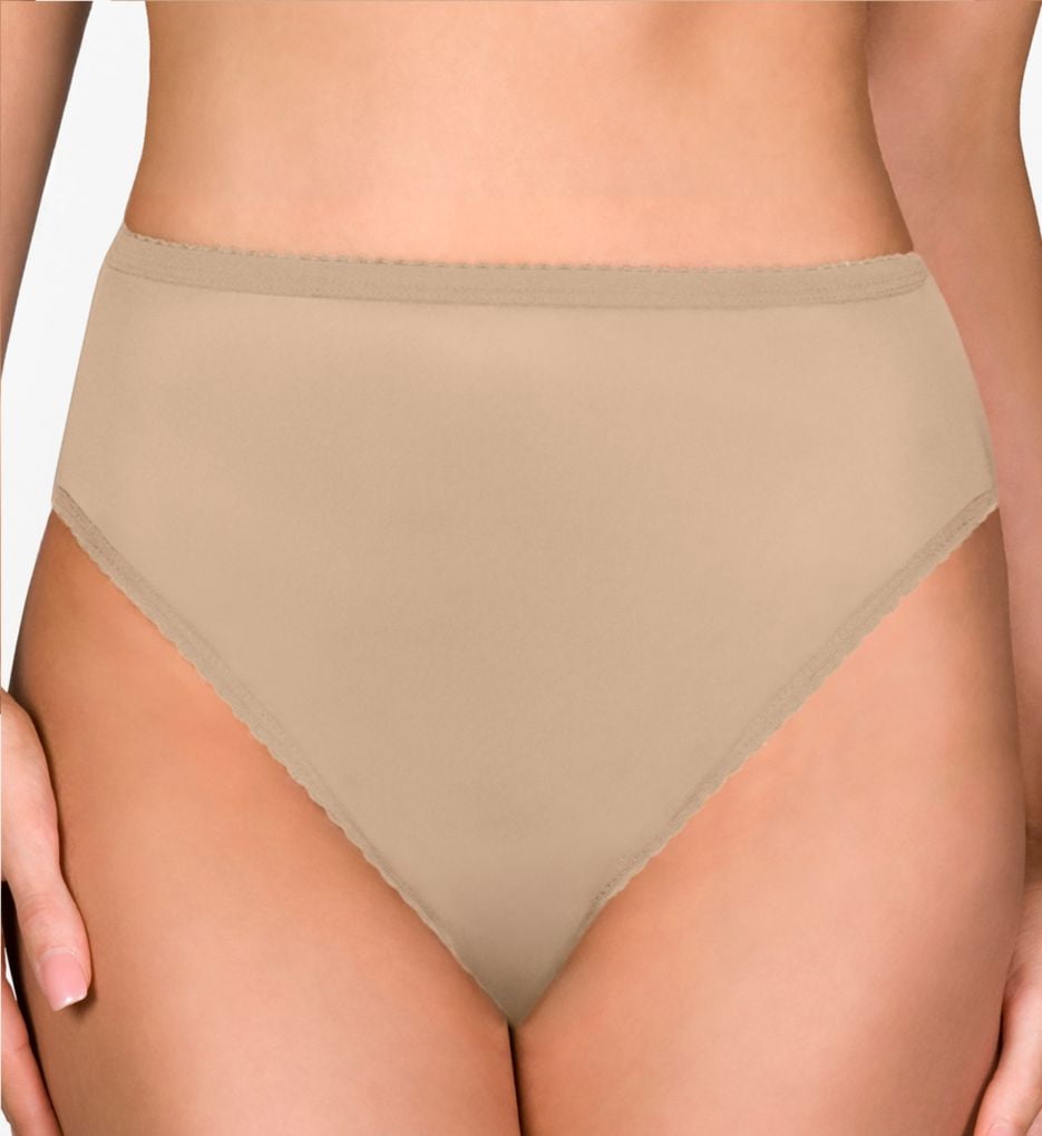 Lot 6 12 Hi-Cut Women's PLUS Size Nylon Briefs Panties Girdle #699X S M L  XL 2X