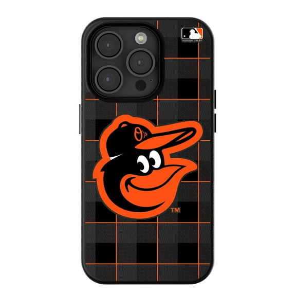 Keyscaper Baltimore Orioles Plaid Magnetic Bump iPhone Case