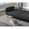 thumbnail image 4 of Ucloveria 81" Modern Sofa Polyfiber Sofa Convertible Bed Wooden Legs Living Room Lounge, 4 of 7