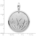 thumbnail image 4 of Sterling Silver Jbsp's Polished And Brushed Crystal Pendant Made In Italy qlf434, 4 of 5