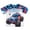 Red / white / blue, captain america, variant on ThunderROARus Monster Truck T-Shirt Tie Dye Toddler to Big Kid