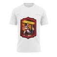 thumbnail image 2 of Hazbin Hotel Camiseta hombre Graphic Text Pool 3D Printing Street Casual Manga Corta Ropa Impresa Básica Blanco/M, 2 of 6