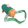 thumbnail image 4 of Botella de agua de autobús para niños con pajita, bonita botella de agua con correa extraíble, taza para beber de 500ml, hervidor para niños, pesca y verde, 4 of 9
