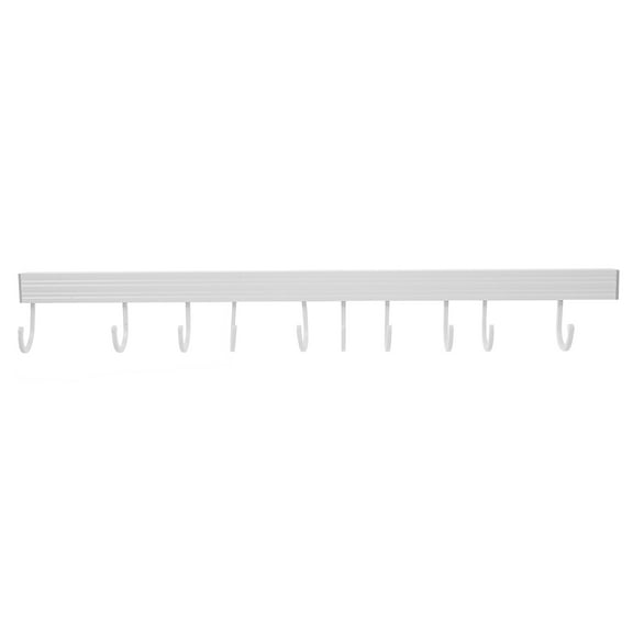 FOMIYES Medal Hangers Display Holder Rack Space-Saving Honor Display White Aluminium Alloy 1Pcs 19.7X2.6X1.6in