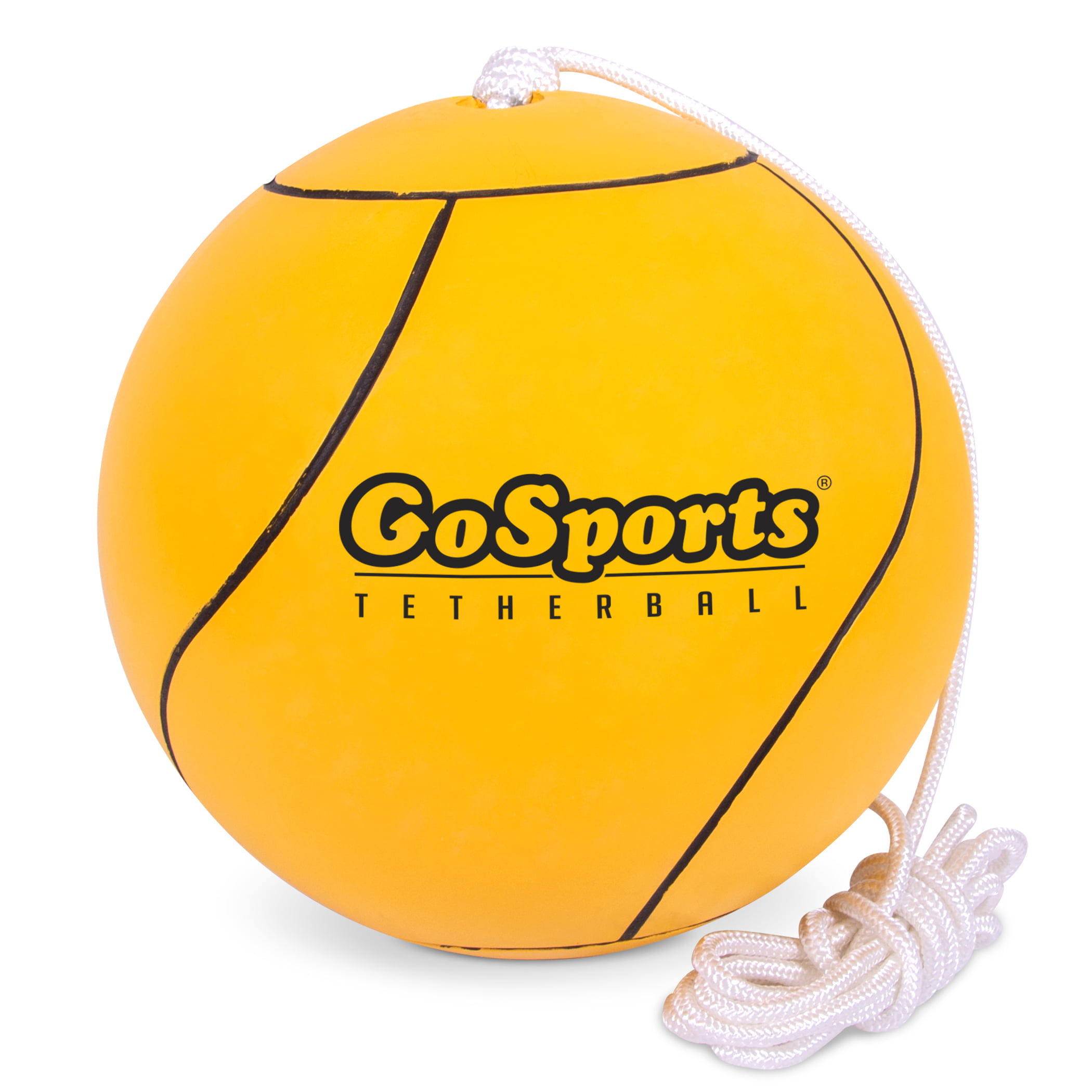 REX 360-YELLOW Yellow Tether Ball for Play Grounds & Picnics with Rope