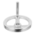 thumbnail image 1 of Raindrops 1 Set Rotary Tool Handwheel Cast Iron Silver For Industrial Users And Machine Operation, 1 of 6