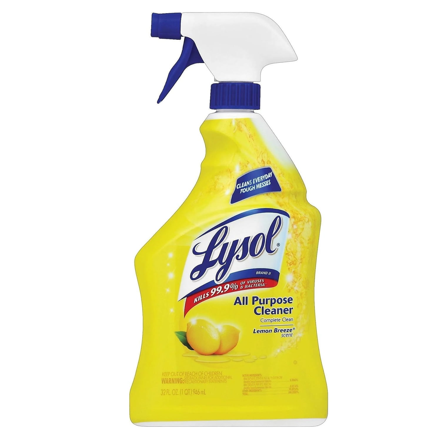 Lysol, RTU Lemon Breeze Disinfectant All Purpose Cleaner, 32 Oz