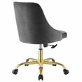thumbnail image 4 of Modway Distinct Tufted Swivel Performance Velvet Office Chair in Gold Gray, 4 of 7