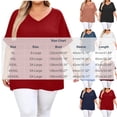 thumbnail image 2 of BSDJILFG 50% ,Plus Size Tops for Women Casual Short Sleeve Button V Neck Basic T Shirt Loose Sleep Pajama Lounge Tops S-5XL, 2 of 7