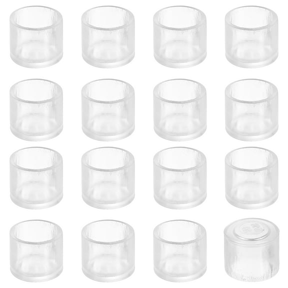 56 Pack Chair Leg Caps, 16mm (5/8 Inch) Non-Slip Chair Leg Tips, Transparent