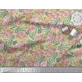 thumbnail image 2 of Soimoi Poly Georgette Fabric & Orchids Floral Print Fabric by Yard 42 Inch Wide, 2 of 3