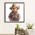 thumbnail image 4 of Pintura de diamante 5D DIY Taladro redondo completo Cowboy Kid Kit Decoración para el hogar Arte Artesanía, 4 of 9