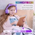 thumbnail image 2 of Auriculares Bluetooth para niños I love e iFECCO Kids con forma de oreja de gato, cableados e inalámbricos, 2 of 7
