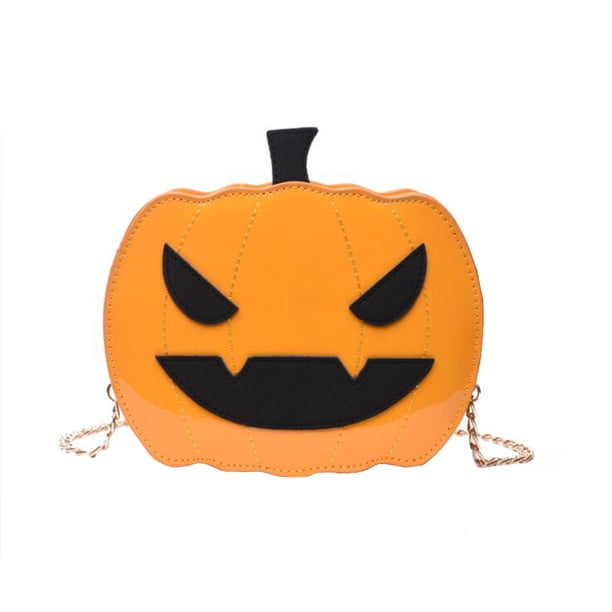 Bolso de cadena de calabaza de Halloween Bolso de hombro de cadena divertido de Halloween Bolso bandolera de moda