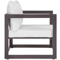 thumbnail image 3 of Modway Fortuna 3 Piece Outdoor Patio Sectional Sofa Set in Brown White, 3 of 5