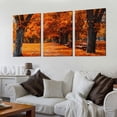thumbnail image 2 of nygtbtfer Canvas Print Pictures Painting Autumn landscape of trees and leafs &amp; Posters Ready to Hang 12x16x3pcs, 2 of 4