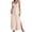 Rose Gold, variant on Feancey Satin Maxi Dresses for Women Split Sleeveless Long Nightgowns Spaghetti Strap Scoop Neck Cami Dress Soft Silky Nightdress Black L